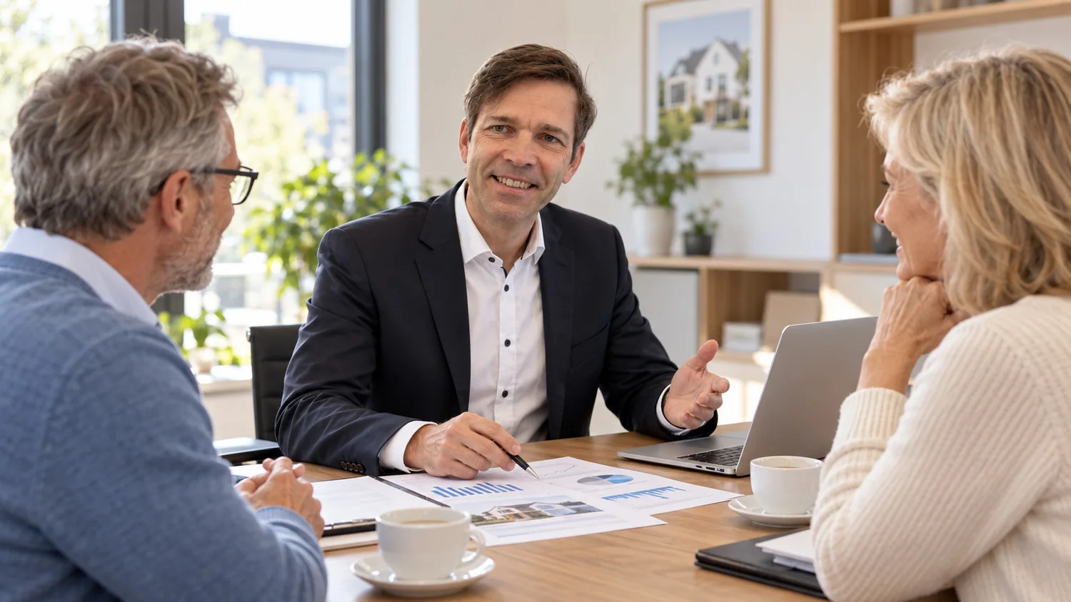 Jens Laskowski im persönlichen Beratungsgespräch mit Interessenten